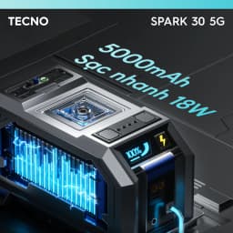 Thumbnail Điện Thoại Tecno Spark 30 5G | (6+6)GB/128GB | Camera 108MP | Màn Hình 6.67" 120Hz | Chính Hãng 3