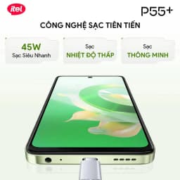 Thumbnail Điện Thoại Thông Minh Itel P55+ 16GB(8+8)/256GB | Hỗ Trợ NFC  | 5000 mAH | Sạc Nhanh 45W | HD+ 90Hz 2