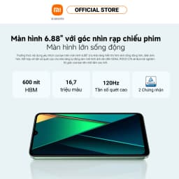 Thumbnail Điện Thoại Thông Minh POCO C75 (6+128GB) | Màn hình 6,88" | Pin 5160mAh | Camera kép 50MP AI 3