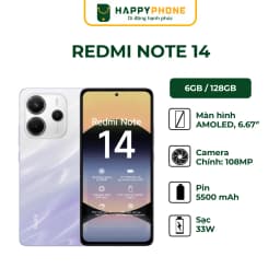Thumbnail Điện thoại Xiaomi Redmi Note 14 - Hàng Chính Hãng, Mới 100%, Bảo hành 18 tháng 2