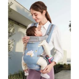 Thumbnail Địu Cho Bé Alxintu Đa Năng Có 9 Tư Thế Chống Gù Cho Bé Từ 0-3t Gọn Nhẹ Bề Mặt Vải 3D Thoáng Khí 4