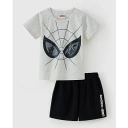 Thumbnail Đồ bộ bé trai Rabity ngắn tay cotton  in hình Spiderman bản quyền Disney 5596 4