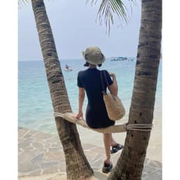 Thumbnail Đồ bơi liền thân tay ngắn - raglan zip up swimsuit Sobie 3