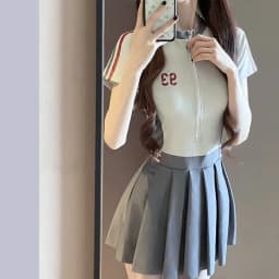 Thumbnail Đồ Bơi LUHAZO Liền Thân Nữ Có Mút Ngực (50-70kg) Kín Đáo dáng váy vải tốt co giãn thấm hút đi biển đi hồ bơi 9140 1