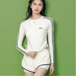 Thumbnail Đồ bơi nữ kín đáo LUHAZO đi biển bộ đồ bơi áo dài tay chống nắng kèm quần đùi phong cách thể thao năng động 2429  D10T1 3