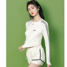 Thumbnail Đồ bơi nữ kín đáo LUHAZO đi biển bộ đồ bơi áo dài tay chống nắng kèm quần đùi phong cách thể thao năng động 2429  D10T1 4