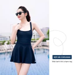 Thumbnail Đồ Bơi Nữ Liền Thân Livan Sport Kèm Đệm Mút Rời, Bộ Bơi Nữ Váy, Bộ Bơi Nữ Liền Thân 2