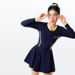 Thumbnail Đồ bơi nữ SOBIE liền thân váy tay dài kín đáo và chống nắng Gorgeous Orion 1