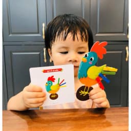 Thumbnail Đồ chơi giáo dục Kẹp gỗ hô biến cho bé 3-6 giúp con nhận biết con vật, cây cối và đồ vật 4