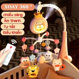 Thumbnail Đồ Chơi Treo Nôi Cho Bé TNBOOKS Xoay 360 Kích Thích Thị Giác Có Hộp Nhạc, Chế Độ Tự Tắt 1