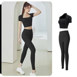 Thumbnail Đồ tập gym nữ yoga LUHAZO chất xịn kiểu vắt vai thể thao năng động co giãn thấm hút MD042&MT2 T3T2 T1T1 Pickleball 4