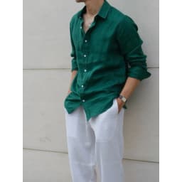 Thumbnail DODEP Quần dài nam ống suông 100% linen premium màu trắng, đen 4
