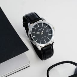 Thumbnail Đồng Hồ Casio Nam MTP-V004L-1AUDF Mặt Tròn Màu Đen Dây Da Chính Hãng 2
