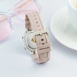 Thumbnail Đồng Hồ Casio Nữ Điện Tử W-218HC-4A2VDF Mặt Vuông Dây Cao Su Chính Hãng 4