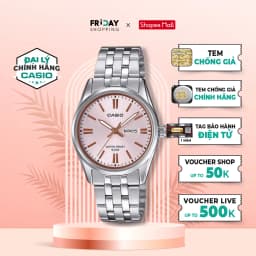Thumbnail Đồng Hồ Casio Nữ LTP-1335D-4AVDF Mặt Hồng Dây Kim Loại Chính Hãng 1