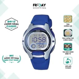 Thumbnail Đồng Hồ Casio Trẻ Em Điện Tử LW-200-2AVDF Mặt Tròn Dây Cao Su Chính Hãng 1