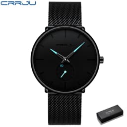 Thumbnail Đồng hồ đeo tay thạch anh CRRJU 2150 dây bằng thép không gỉ sang trọng cho nam 1