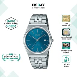Thumbnail Đồng Hồ Nam Casio MTP-B145D-2A2VDF Mặt Xanh Dây Kim Loại Chính Hãng 1
