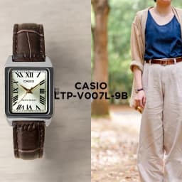 Thumbnail Đồng Hồ Nữ Dây Da Chính Hãng CASIO LTP-V007L-9BUDF 4