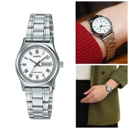 Thumbnail Đồng hồ nữ dây thép không ghỉ Casio LTP-V006D-7BUDF chính hãng 1