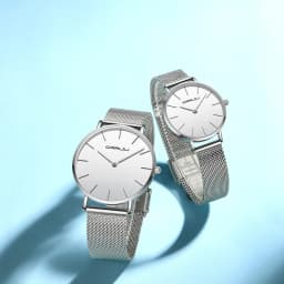 Thumbnail Đồng hồ quartz Crrju 2185X chất liệu thép không gỉ chống thấm nước 3