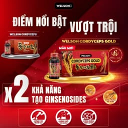 Thumbnail Đông Trùng Hạ Thảo Hồng Sâm Tăng Đề Kháng Welson Cordyceps Gold 1 chai x 75ml 2
