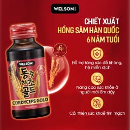 Thumbnail Đông Trùng Hạ Thảo Hồng Sâm Tăng Đề Kháng Welson Cordyceps Gold 1 chai x 75ml 4