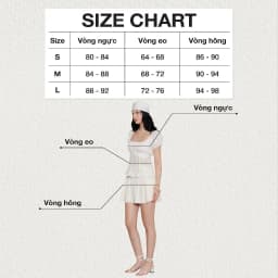Thumbnail DOTTIE - Áo kiểu phối bèo cài nút - Trắng - T1077 2
