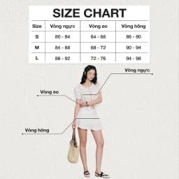 Thumbnail DOTTIE - Áo kiểu tay phồng đính nơ - Trắng - T1058 2