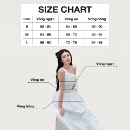 Thumbnail DOTTIE - Đầm midi lệch vai phối vải poplin - Trắng - D0679 2