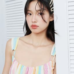 Thumbnail DOTTIE - Đầm ngắn kẻ ô dáng xòe - Multi coloured - D0629 3