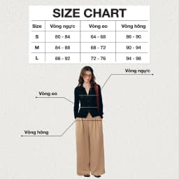 Thumbnail DOTTIE - Quần dài chiết ly ống rộng - Nâu - Q0390 2