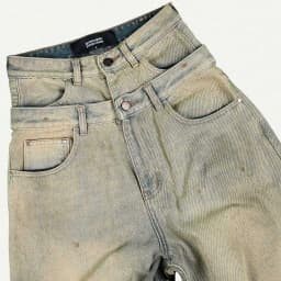Thumbnail DOUBLE-WAISTED BAGGY JEANS / MOONROCK 2