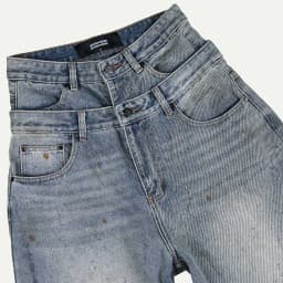 Thumbnail DOUBLE-WAISTED BAGGY JEANS / BLUEROCK 2