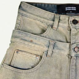 Thumbnail DOUBLE-WAISTED BAGGY JEANS / MOONROCK 4