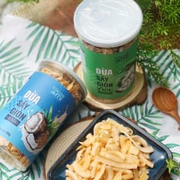 Thumbnail Dừa sấy giòn cao cấp CACAOMI ăn vặt healthy, Eat Clean, đặc sản Việt Nam làm quà biếu tặng 200g 2