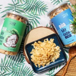 Thumbnail Dừa sấy giòn cao cấp CACAOMI ăn vặt healthy, Eat Clean, đặc sản Việt Nam làm quà biếu tặng 200g 3