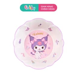 Thumbnail Dụng Cụ Ăn Dặm Hình Nhân Vật Hoạt Hình Kuromi Tô, Cốc, Khay Cho Bé Chất Liệu Nhựa Melamine Cao Cấp 4