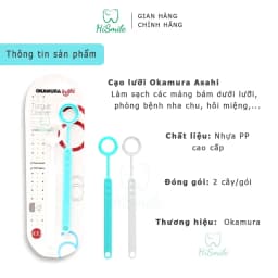 Thumbnail Dụng cụ cạo lưỡi Asahi vỉ 2 cây hàng chính hãng Okamura 1