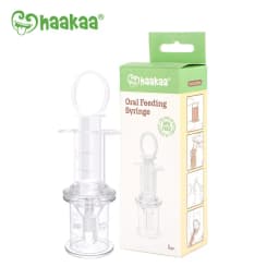 Thumbnail Dụng Cụ Cho Bé Uống Thuốc Ăn Sữa Cao Cấp Haakaa, New Zealand. 100% silicone cấp y tế, dạng xilanh 4