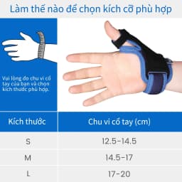 Thumbnail Dụng cụ hỗ trợ ngón cái VELPEAU-CMC đầu ngón tay Spica, được sử dụng để giảm đau, viêm khớp, viêm cơ, bong gân, trật khớp, cổ tay và băng đeo cố định ngón cái, dây đeo cổ tay 2