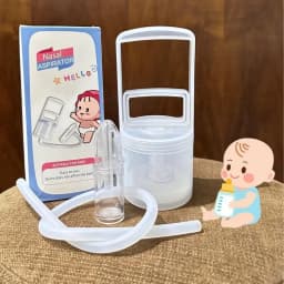 Thumbnail Dụng cụ hút mũi kéo tay KidsWorld thế hệ mới chính hãng,nhựa nguyên sinh,lực hút mạnh,an toàn cho bé 1
