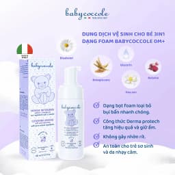 Thumbnail Dung dịch làm sạch cho bé Babycoccole 0M+ 3in1 dạng bọt 150ml 2