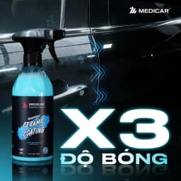 Thumbnail Dung dịch phủ bóng Ceramic Medicar – Bóng đẹp như mới, chống tia UV vượt trội 3