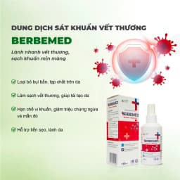 Thumbnail Dung dịch sát khuẩn vết thương nano bạc Berbemed 150ml - Xịt kháng khuẩn, sát trùng vết thương 3