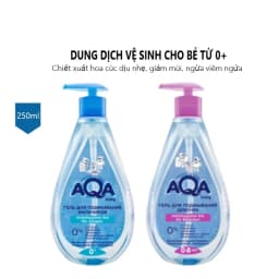 Thumbnail Dung dịch vệ sinh AQA BABY cho bé từ 0 đến 8 tuổi 250ml của Nga 1