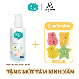 Thumbnail Dung dịch vệ sinh hữu cơ tự nhiên Organic làm sạch nhẹ dịu cho bé White Papel 120ml 1