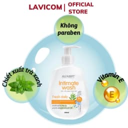 Thumbnail Dung dịch vệ sinh nữ ALFASEPT Intimate wash 300ml - Fresh Daily Chiết xuất trà xanh, dịu nhẹ tươi mát 4