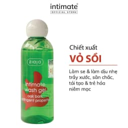 Thumbnail Dung Dịch Vệ Sinh Phụ Nữ Intimate Vỏ Sồi ZIAJA Giúp Cân Bằng Độ PH Tự Nhiên, Se Khít, Dưỡng Ẩm Sâu 200ml 1