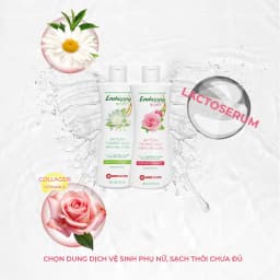 Thumbnail Dung dịch vệ sinh phụ nữ Emhappy Silky Nam Dược hương hoa hồng chai 120ml 4